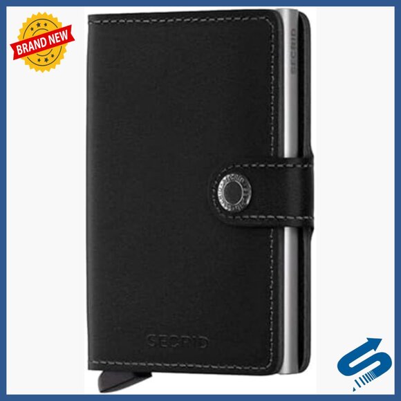 Slim Leather Mini Wallet with RFID Protection for Men
